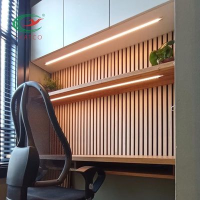 Duvarlar İçin Neme Dayanıklı MDF Akustik Ahşap Paneller Tatsız Emici Ses