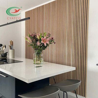 2400X600mm Ahşap Akustik Meşe Paneller Neme Dayanıklı Çok Amaçlı
