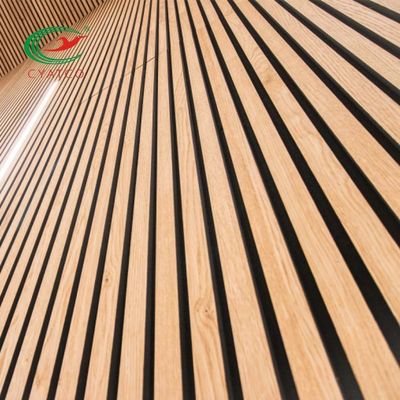 Kokusuz Dayanıklı Akustik Ahşap Çıtalar, Yangın Geciktirici Yivli Ahşap Paneller