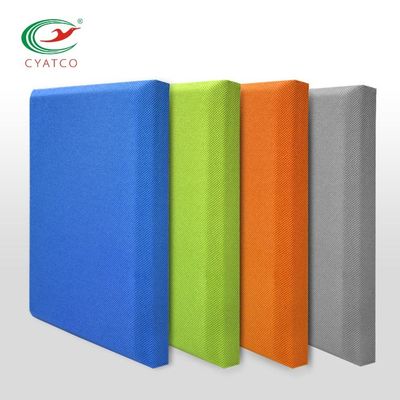 Oditoryum Duvarları İçin SGS Toksik Olmayan Kumaş Akustik Panel Gürültü Emici