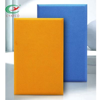 Kokusuz Kumaş Sarılmış Duvar Panelleri, Yangın Geciktirici Polyester Akustik Levha