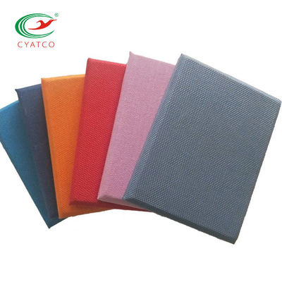 Kokusuz Kumaş Sarılmış Duvar Panelleri, Yangın Geciktirici Polyester Akustik Levha