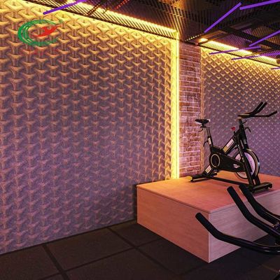 Çok Renkli Dalgalı Polyester Fiber Akustik Panel Neme Dayanıklı