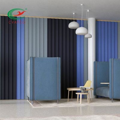 Geri Dönüştürülmüş PET 3D Polyester Elyaf Akustik Panel Mildewproof Dayanıklı