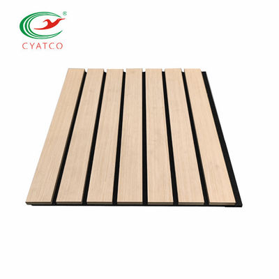 Polyester Ahşap Ses Akustik Panel 2400x600mm Isı Yalıtımı