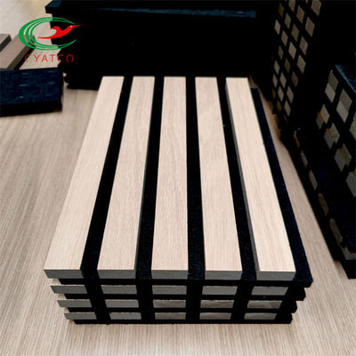 FSC Ahşap Çıta Ses Akustik Panel Dayanıklı Yüksek Yoğunluklu Polyester