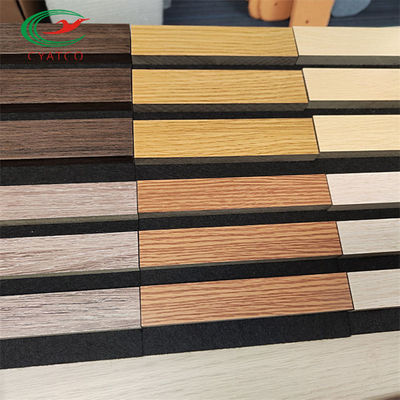 FSC Ahşap Çıta Ses Akustik Panel Dayanıklı Yüksek Yoğunluklu Polyester