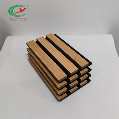 Yangına Dayanıklı MDF Ahşap Panel Kaplama 3D PET Kompozit Ses Emici