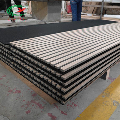 Yangına Dayanıklı MDF Ahşap Panel Kaplama 3D PET Kompozit Ses Emici