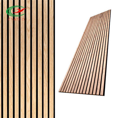 Kalınlık 21mm Ses Akustik Panel Ahşap PET Malzeme Çok Amaçlı