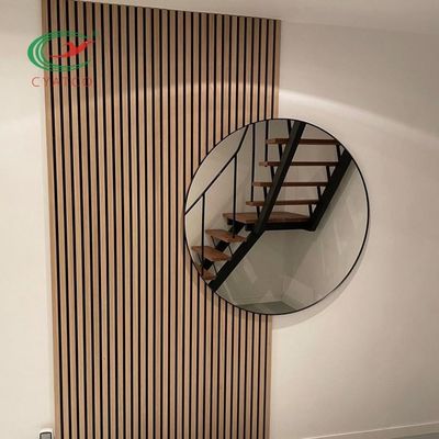 Duvarlar İçin Neme Dayanıklı MDF Akustik Ahşap Paneller Tatsız Emici Ses
