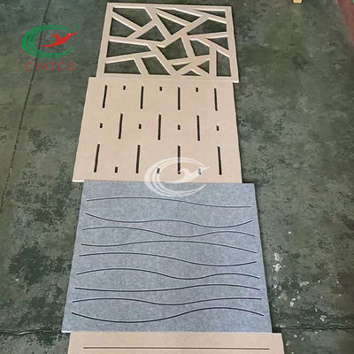 Toplantı Odası İçin Tatsız Polyester Keçe Duvar Panelleri Kalınlığı 12mm