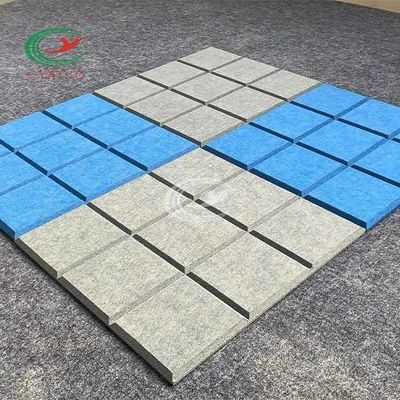 Hafif Dayanıklı Keçe Duvar Panelleri Polyester Elyaf Yangın Geciktirici
