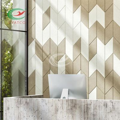 2200gm Duvar panelleri Toplantı Salonu Ses emici Duvar Sanatları ASTM E84 ABD Standartı