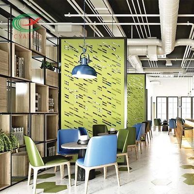 Oyma Polyester PET Akustik Pano Asılı Ekran Zararsız Çok Renkli