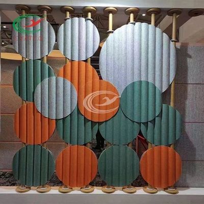 Ses Geçirmez 3D Polyester Fiber Akustik Panel Çok Amaçlı 48 Renk