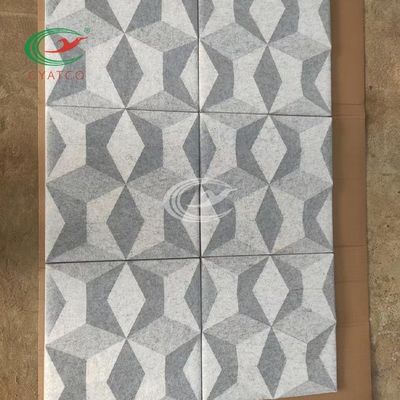 Elmas 3D Duvar Polyester Fiber Akustik Panel Küflenmez Kokusuz