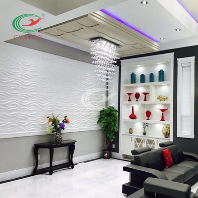 Kapalı Polyester Elyaf Dalgalı Duvar Panelleri Aleve Dayanıklı Çok Sahne
