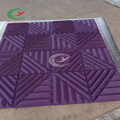 Pratik Kokusuz Polyester Elyaf Panel, Mildewproof Akustik Levha Dokusu