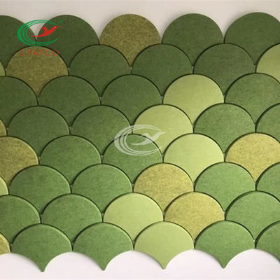 Pratik Kokusuz Polyester Elyaf Panel, Mildewproof Akustik Levha Dokusu