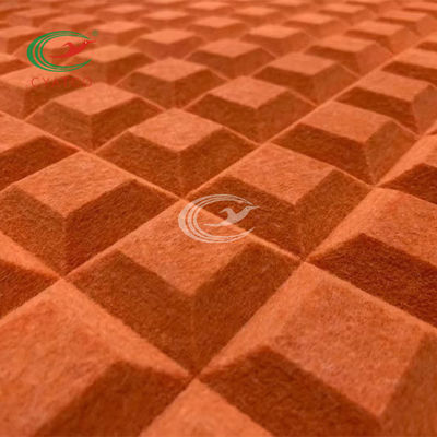 Küp 3D Dokulu Polyester Elyaf Akustik Panel KTV İçin Ses Yalıtımlı