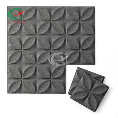 Kelebek Dokulu Polyester Fiber Akustik Panel Toksik Olmayan Yanmaz