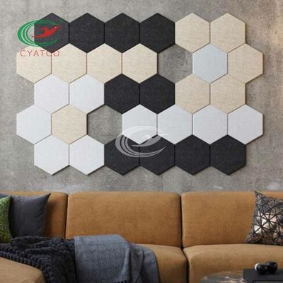 Geri dönüştürülmüş polimer modern akustik duvar paneli A sınıfı ASTM E84 40+ renkler