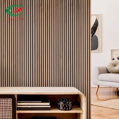 Daire Dikey Ahşap Çıta Duvar Kereste 600x1200mm Ses Emici