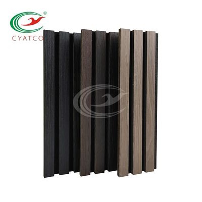 12 mm MDF Kalın Ahşap ızgara Duvar Panelleri İç Dekorasyon Ahşap Poliester Elyaf Kompozit 3D Panel