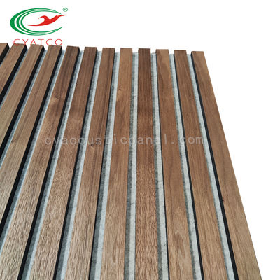 12 mm MDF Kalın Ahşap ızgara Duvar Panelleri İç Dekorasyon Ahşap Poliester Elyaf Kompozit 3D Panel